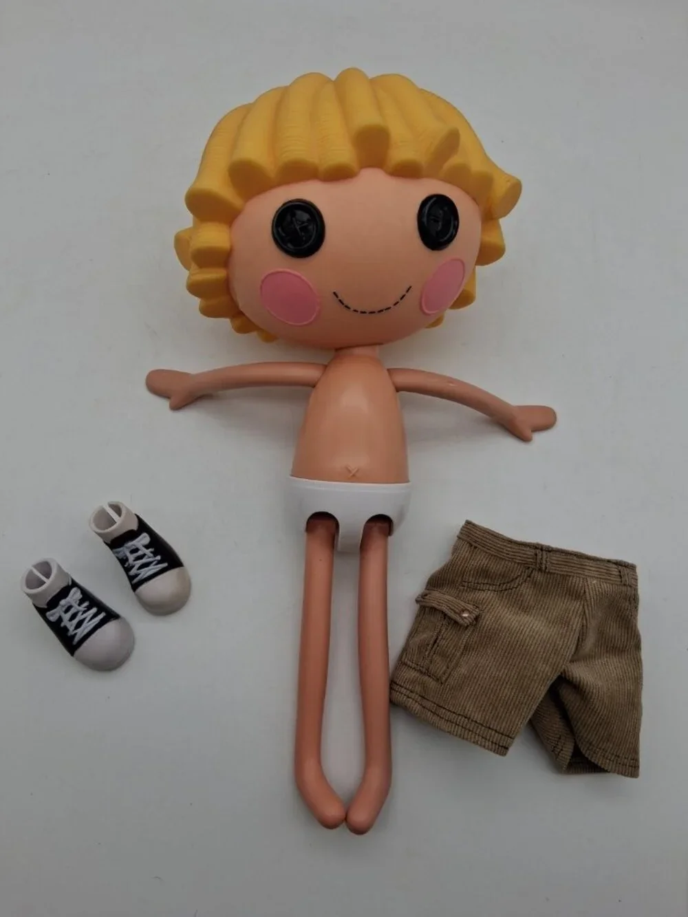 Lalaloopsy Patch Treasure Chest Pirate Boy Blonde Hair 2010 Doll Pants Shoes